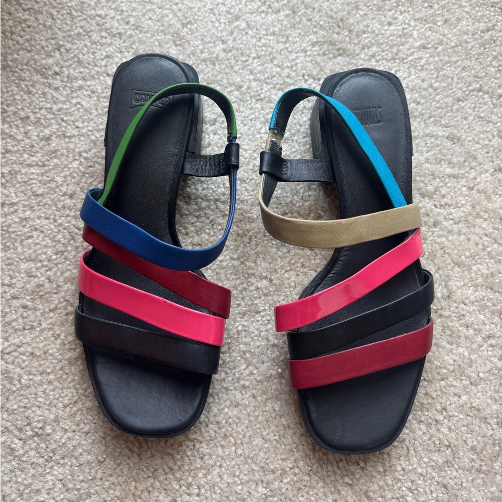 Camper Twins Multicolor Sandals